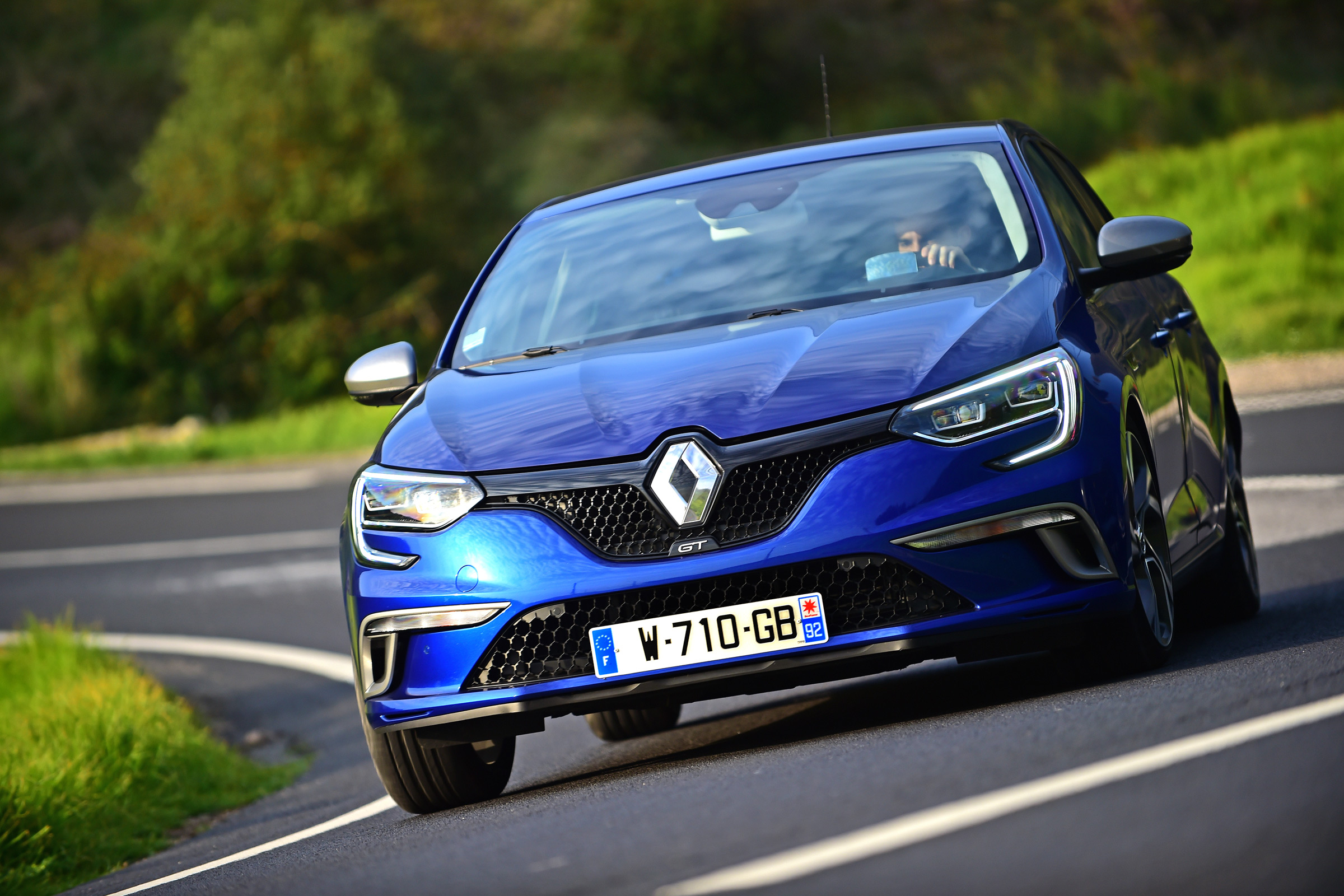 New Renault Megane 2016 hatchback GT front cornering