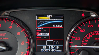 Subaru WRX STi dials