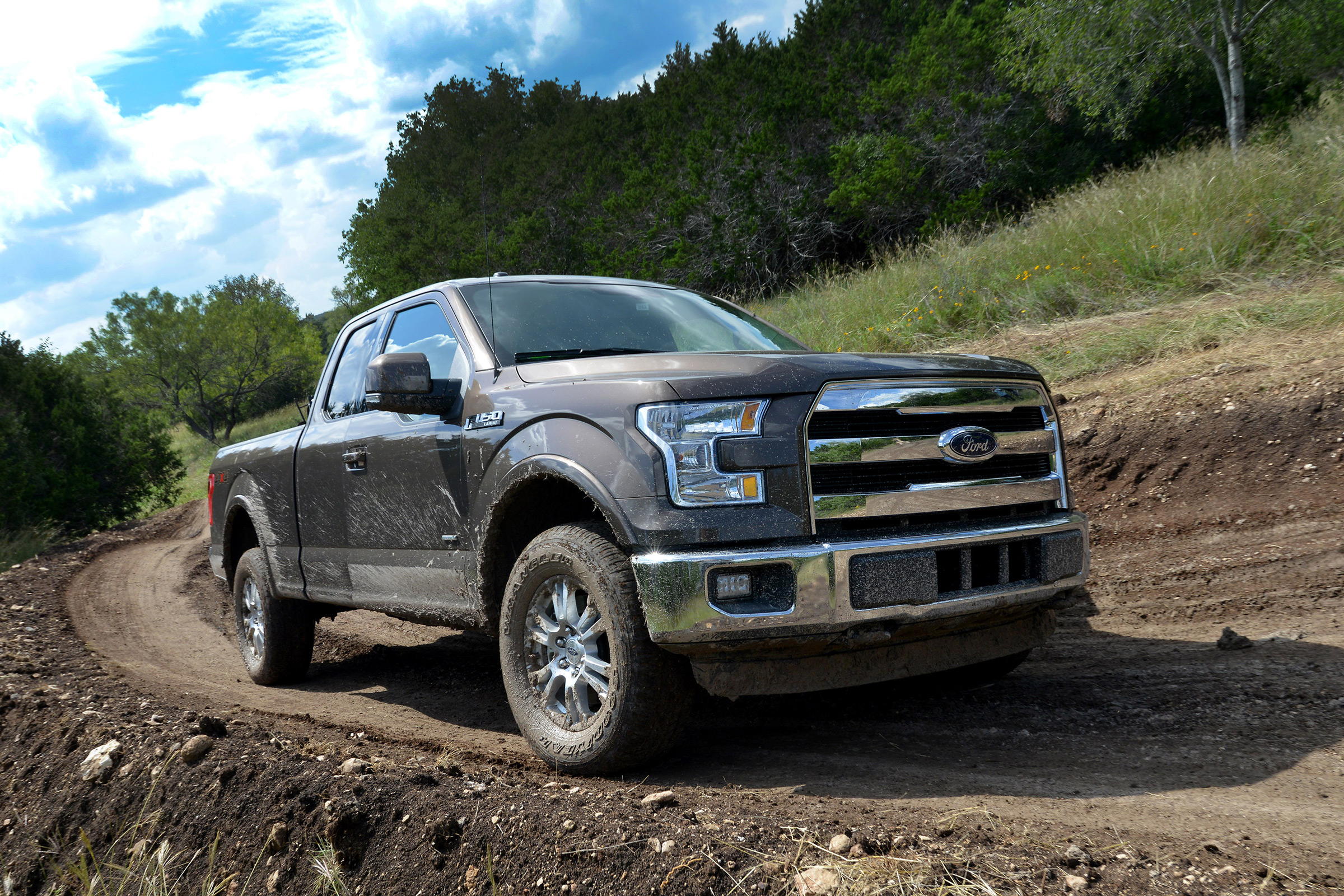 Ford F-150 - front cornering off road grey