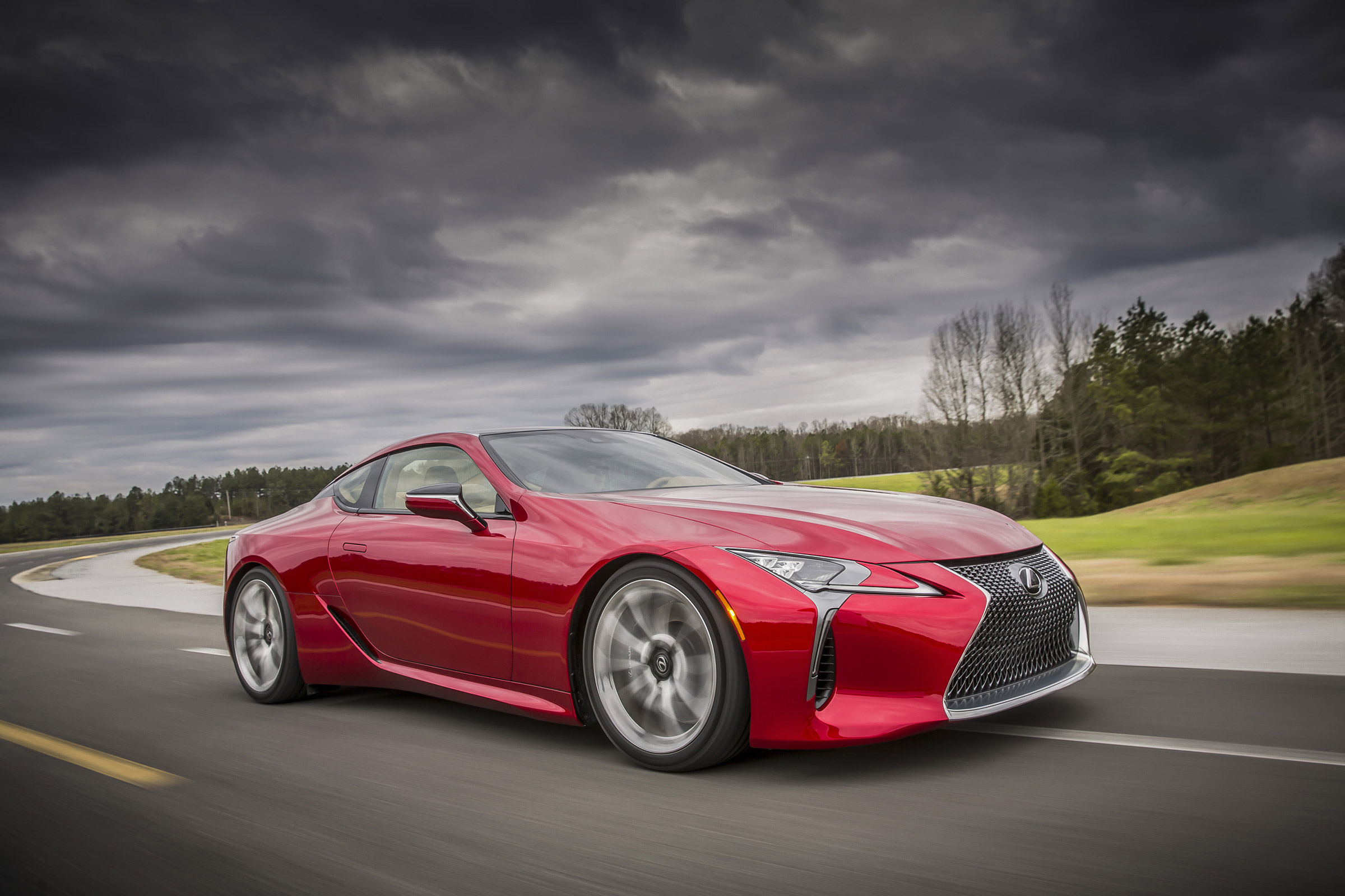 Lexus LC500 side front tracking