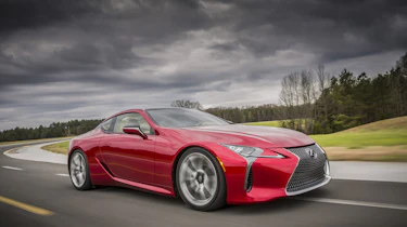 Lexus LC500 side front tracking
