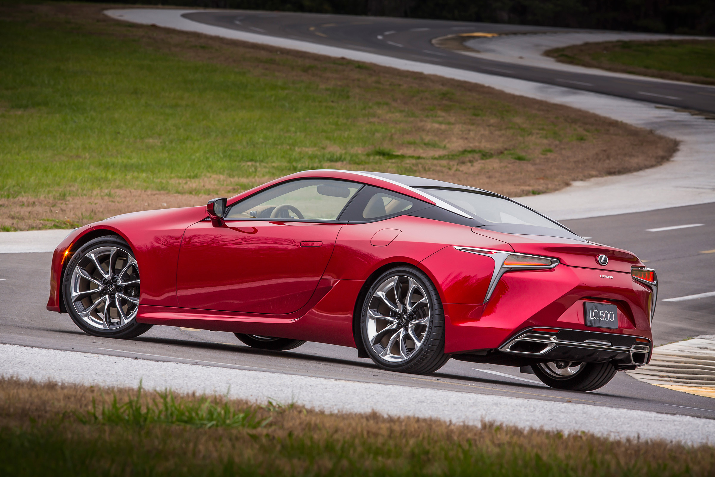 Lexus LC500 side rear