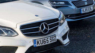 Mercedes E-Class vs Skoda Superb - detail