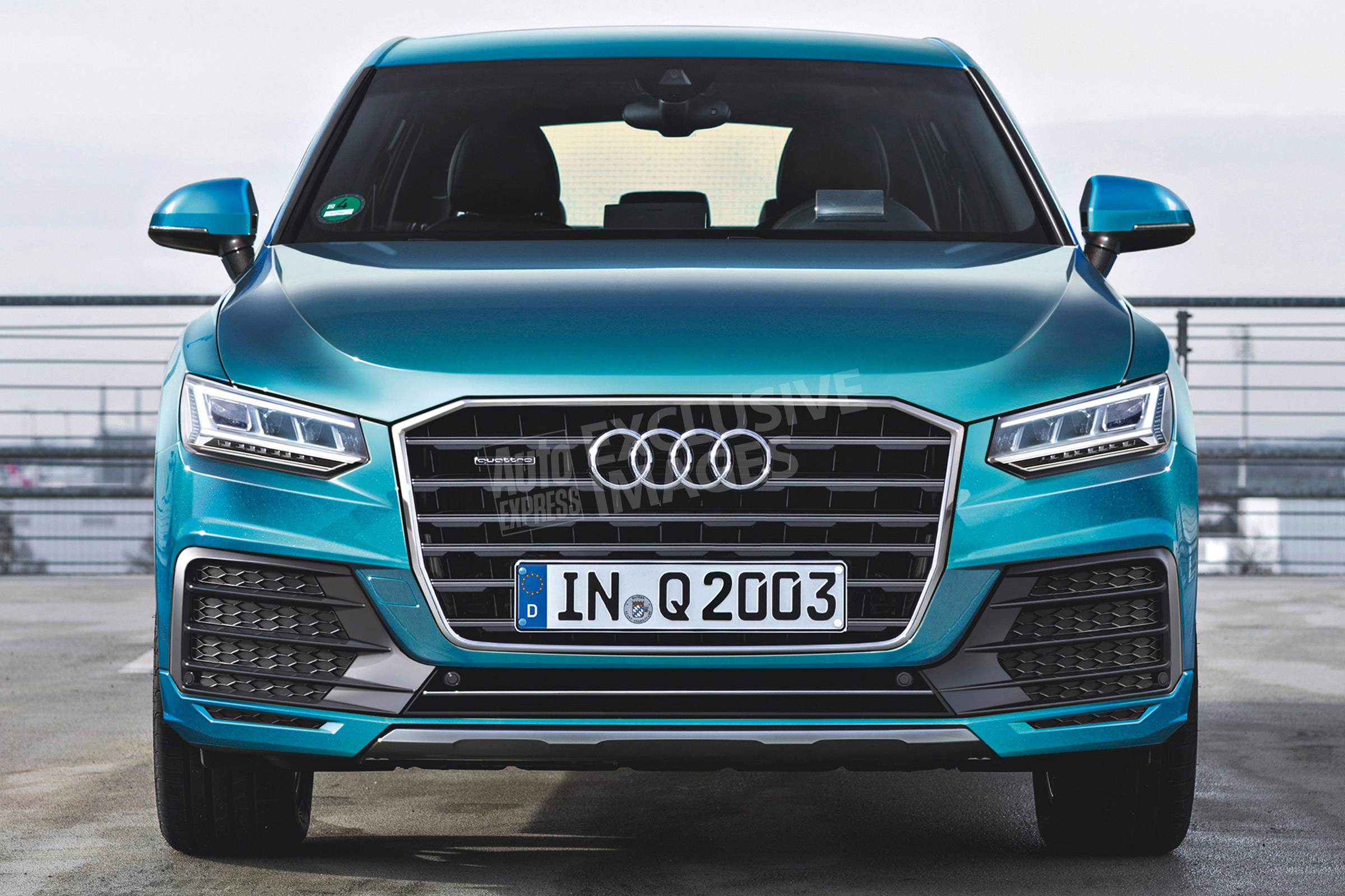 Audi Q2 exclusive - front blue