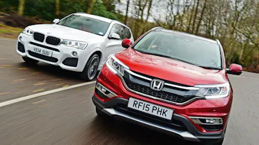 Used BMW X3 vs New Honda CR-V - front