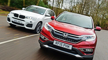 Used BMW X3 vs New Honda CR-V - front