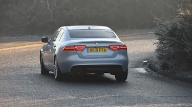 Jaguar XE Portfolio petrol 2016 - rear cornering