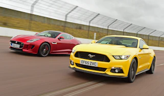 Ford Mustang vs Jaguar F-Type - front