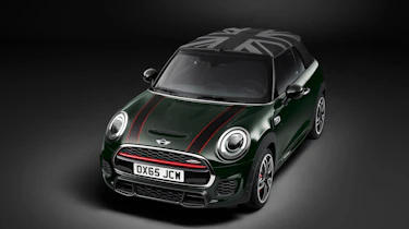 Mini John Cooper Works Convertible 2016 - front quarter roof up