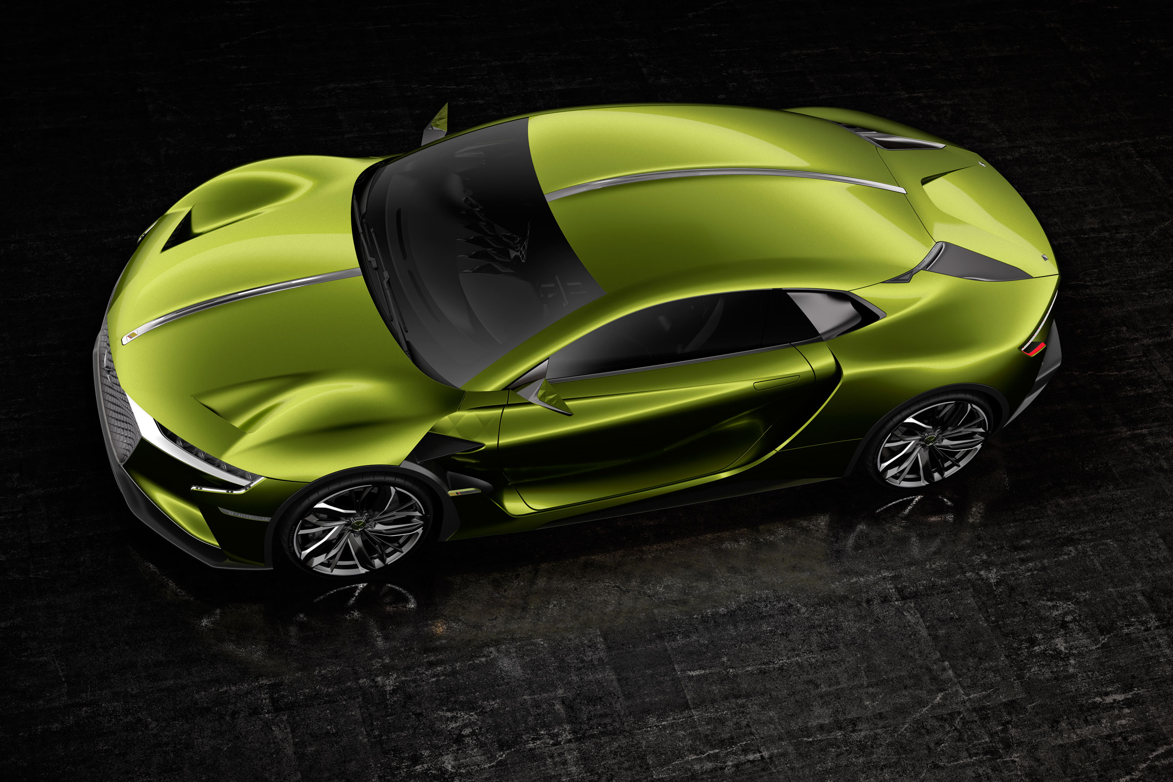 DS E-Tense concept car - roof