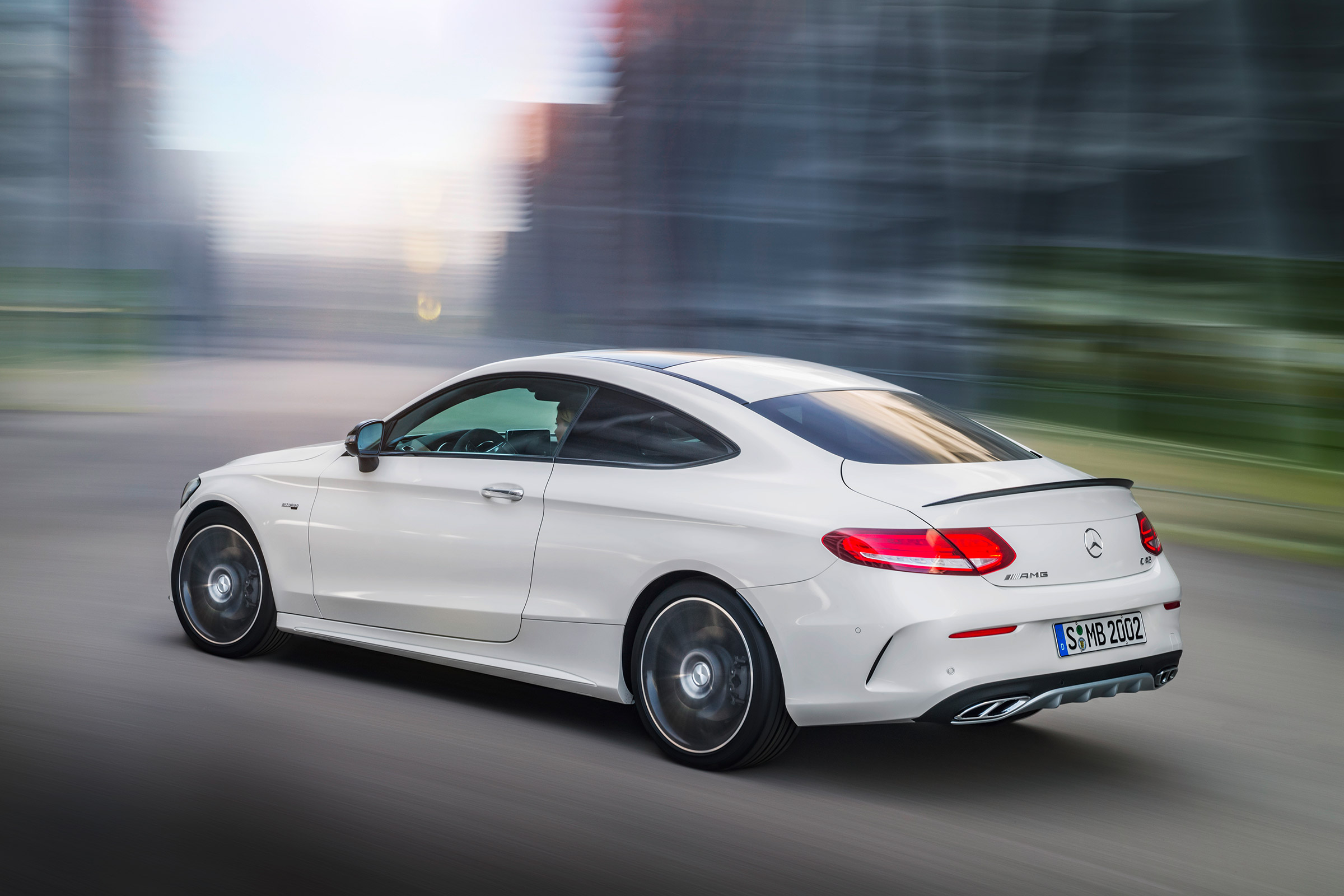 Mercedes C 43 AMG Coupe - rear driving