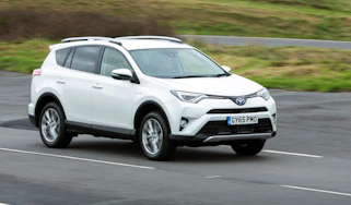 white toyota rav 4