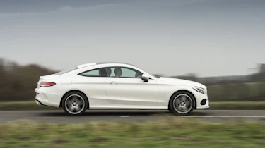 Mercedes C-Class Coupe C250d AMG Line - side tracking