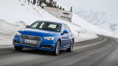 Audi A4 quattro driving
