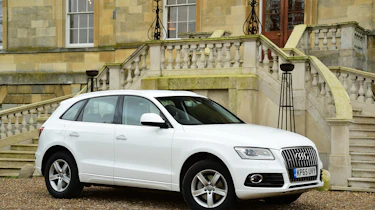 Mercedes GLC vs BMW X3 vs Audi Q5 - Audi front quarter
