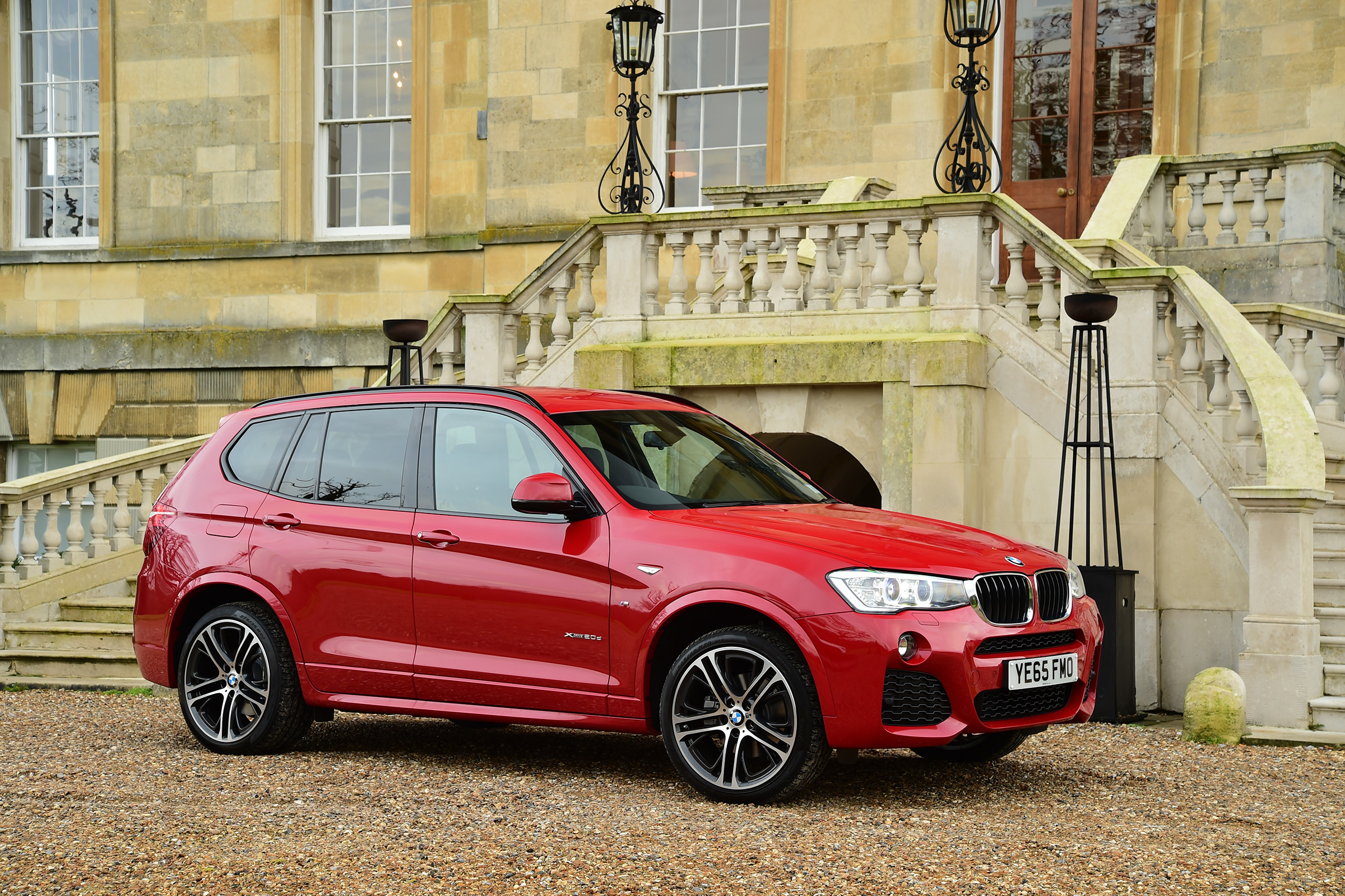 Mercedes GLC vs BMW X3 vs Audi Q5 - BMW front quarter