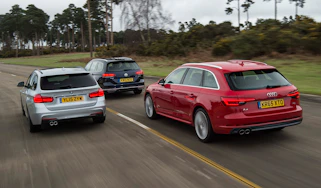 Audi A4 Avant vs BMW 3 Series Touring vs Volkswagen Passat Estate - header