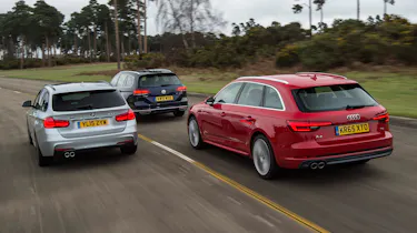 Audi A4 Avant vs BMW 3 Series Touring vs Volkswagen Passat Estate - header