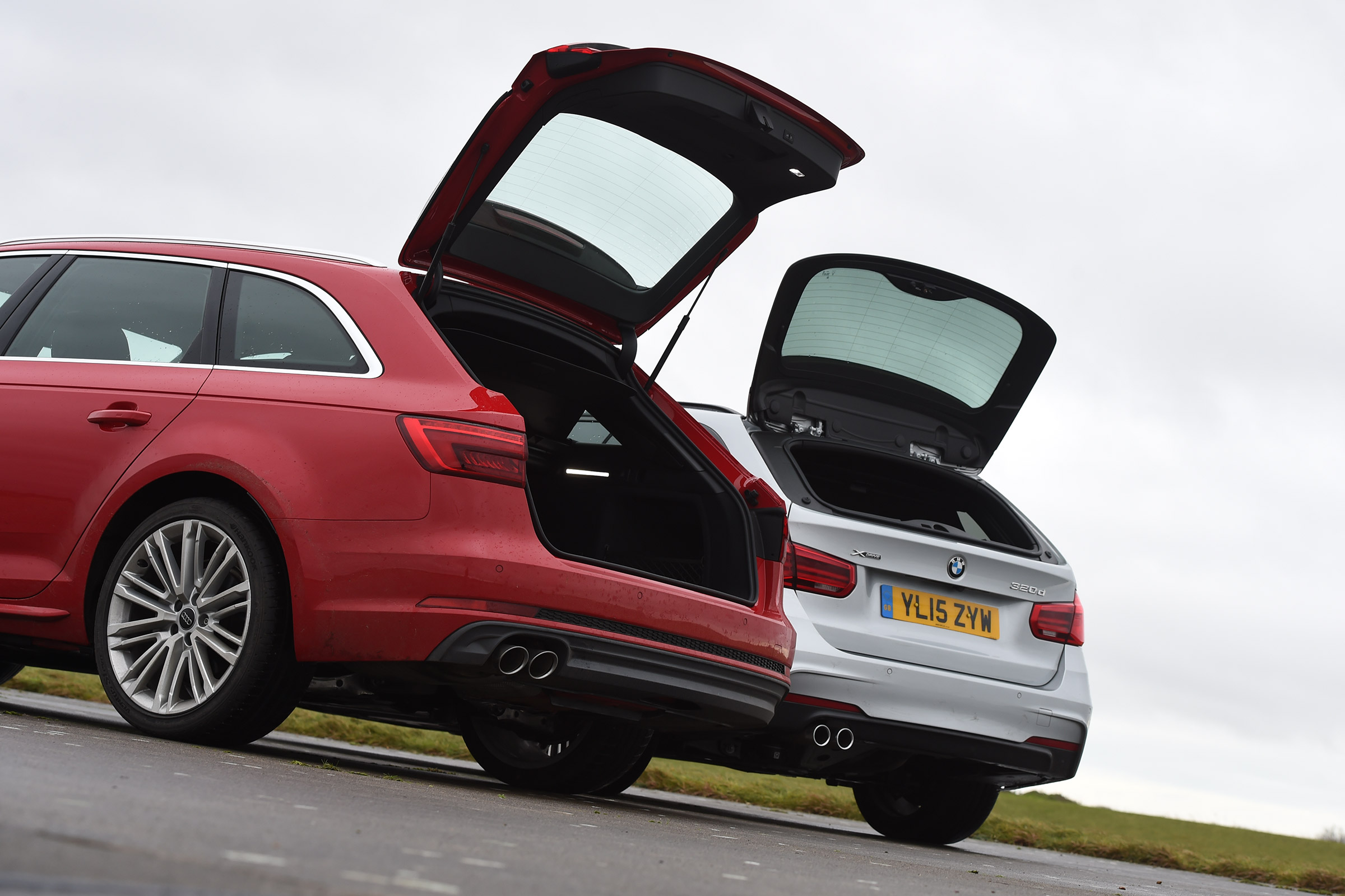 Audi A4 Avant vs BMW 3 Series Touring - boot open