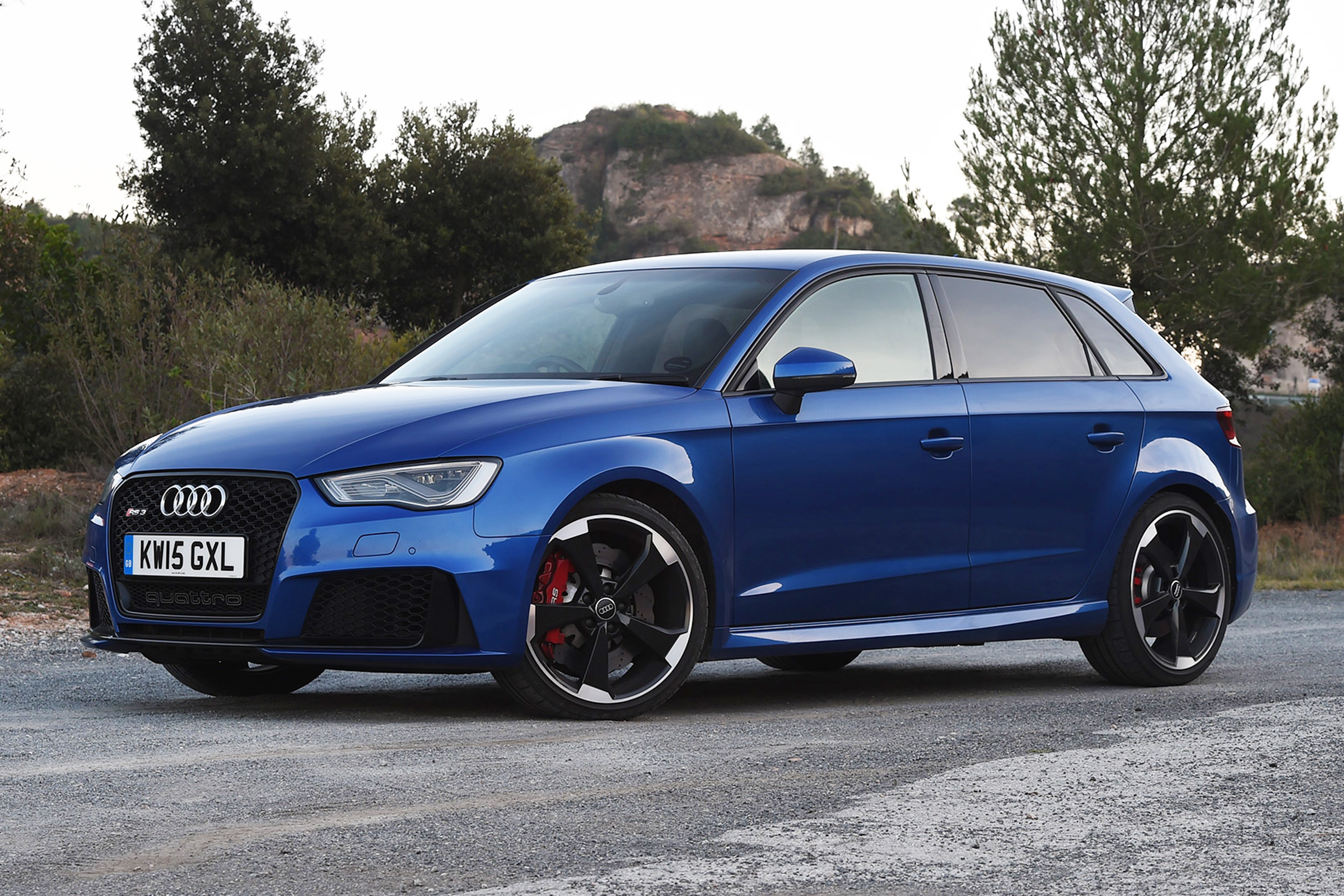 Focus RS vs RS3 vs Golf R - RS3 front quarter