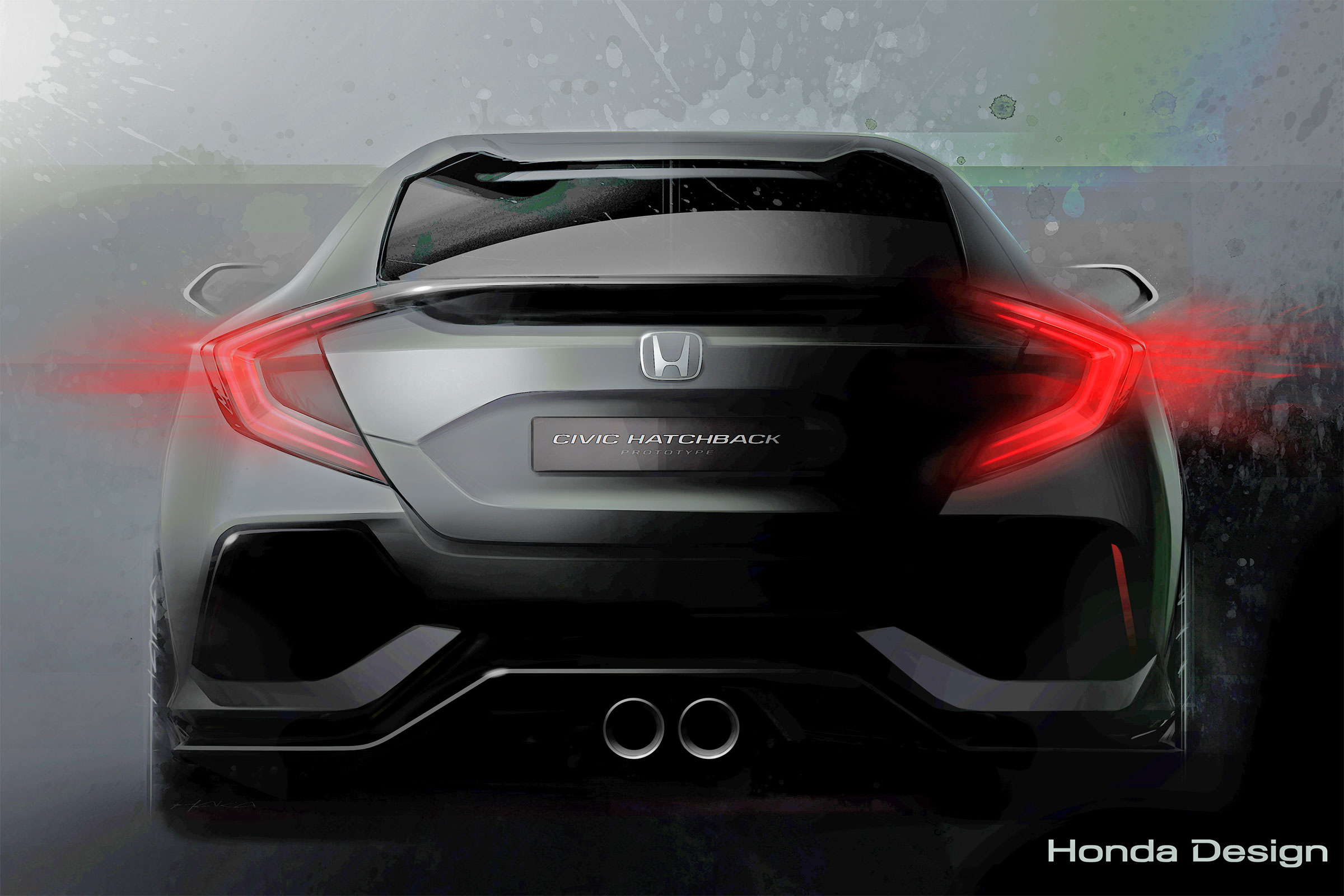 New Honda Civic mk10 teaser sketch