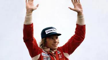 James Hunt wins the British Grand Prix in 1977