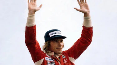 James Hunt wins the British Grand Prix in 1977