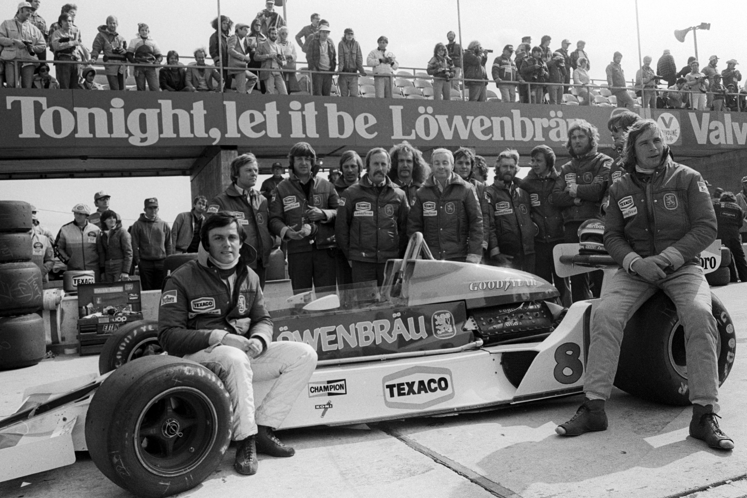 ￼Patrick Tambay and Hunt at the 1978 United States Grand ￼Prix