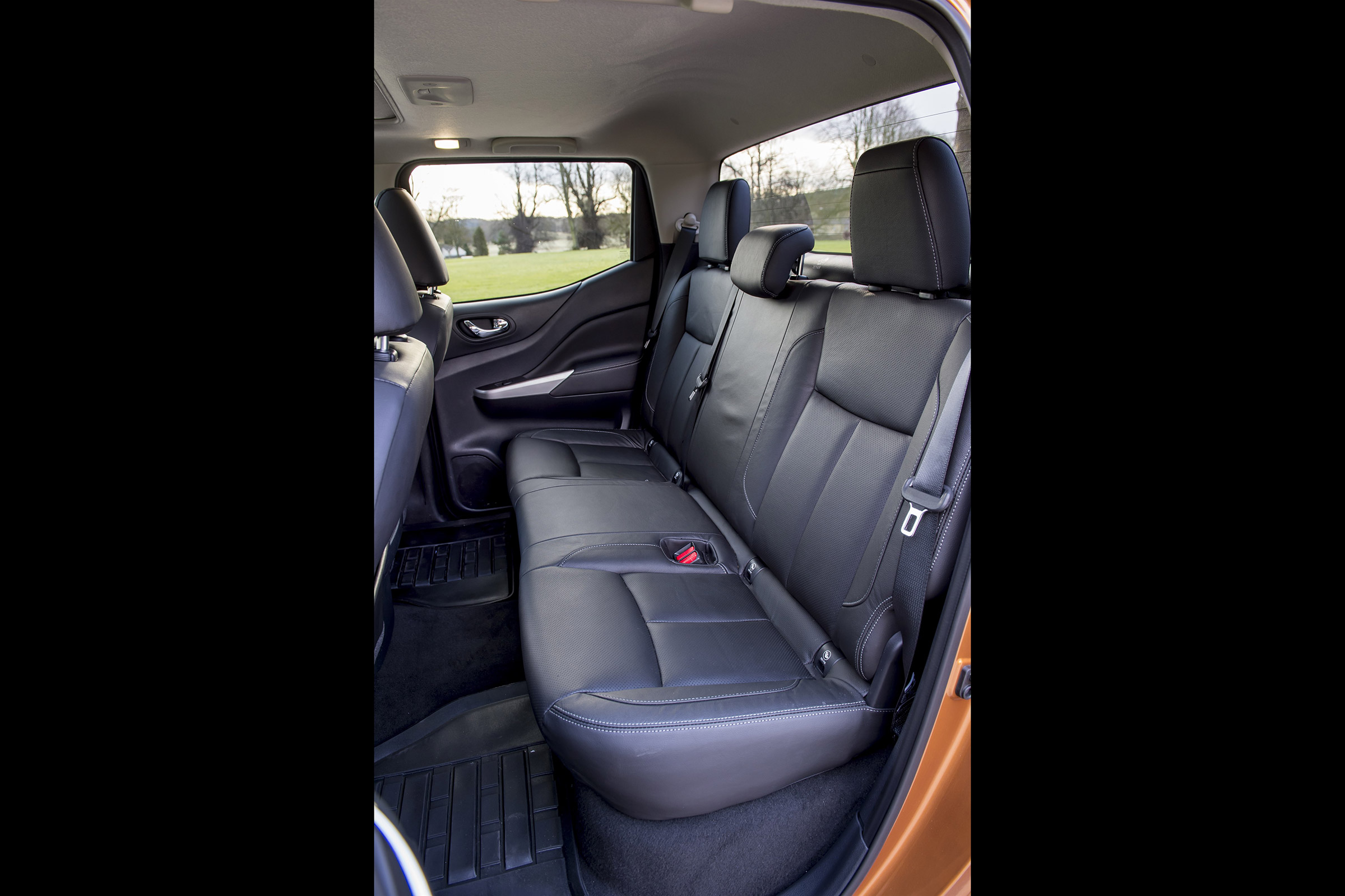 Nissan Navara first UK drive - rear seats