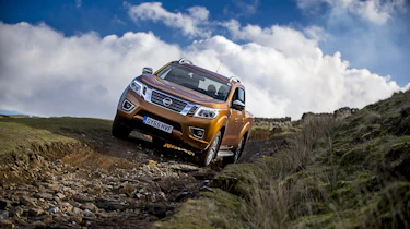Nissan Navara first UK drive - front off road