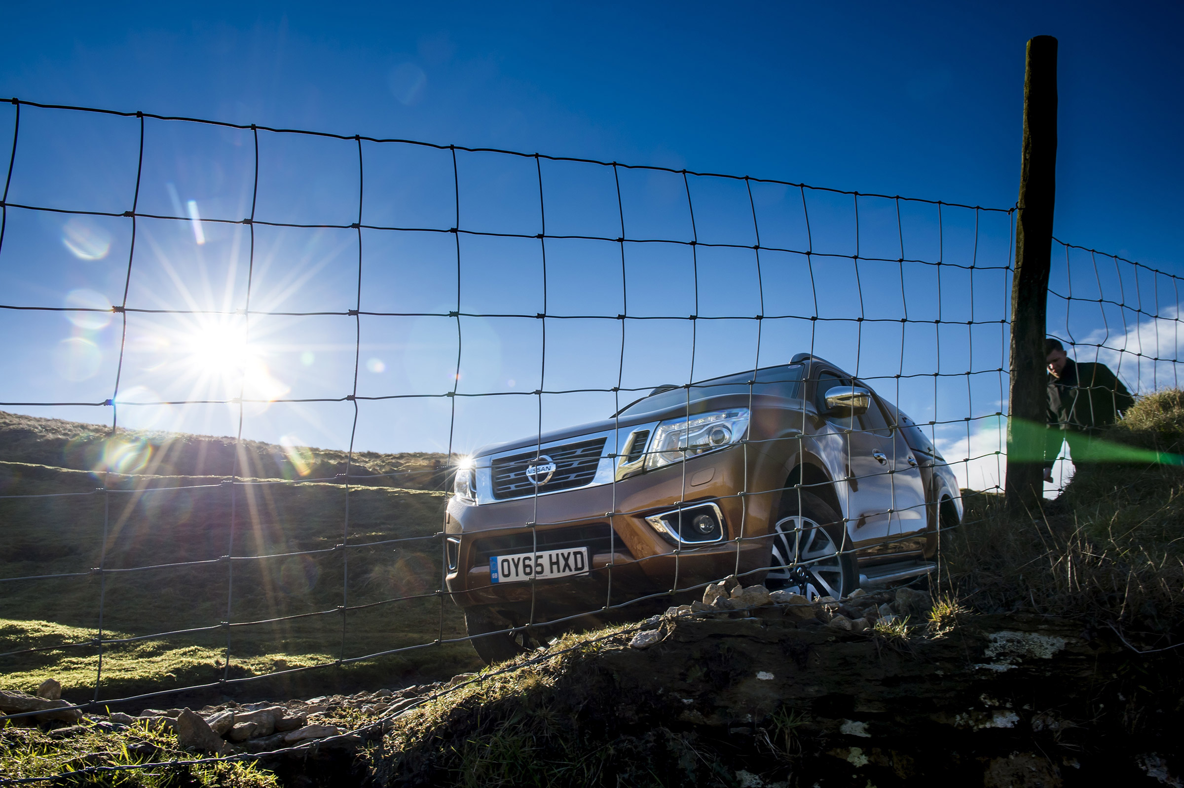 Nissan Navara first UK drive - front below