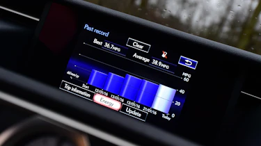 Lexus RC 300h 2016 - economy readout
