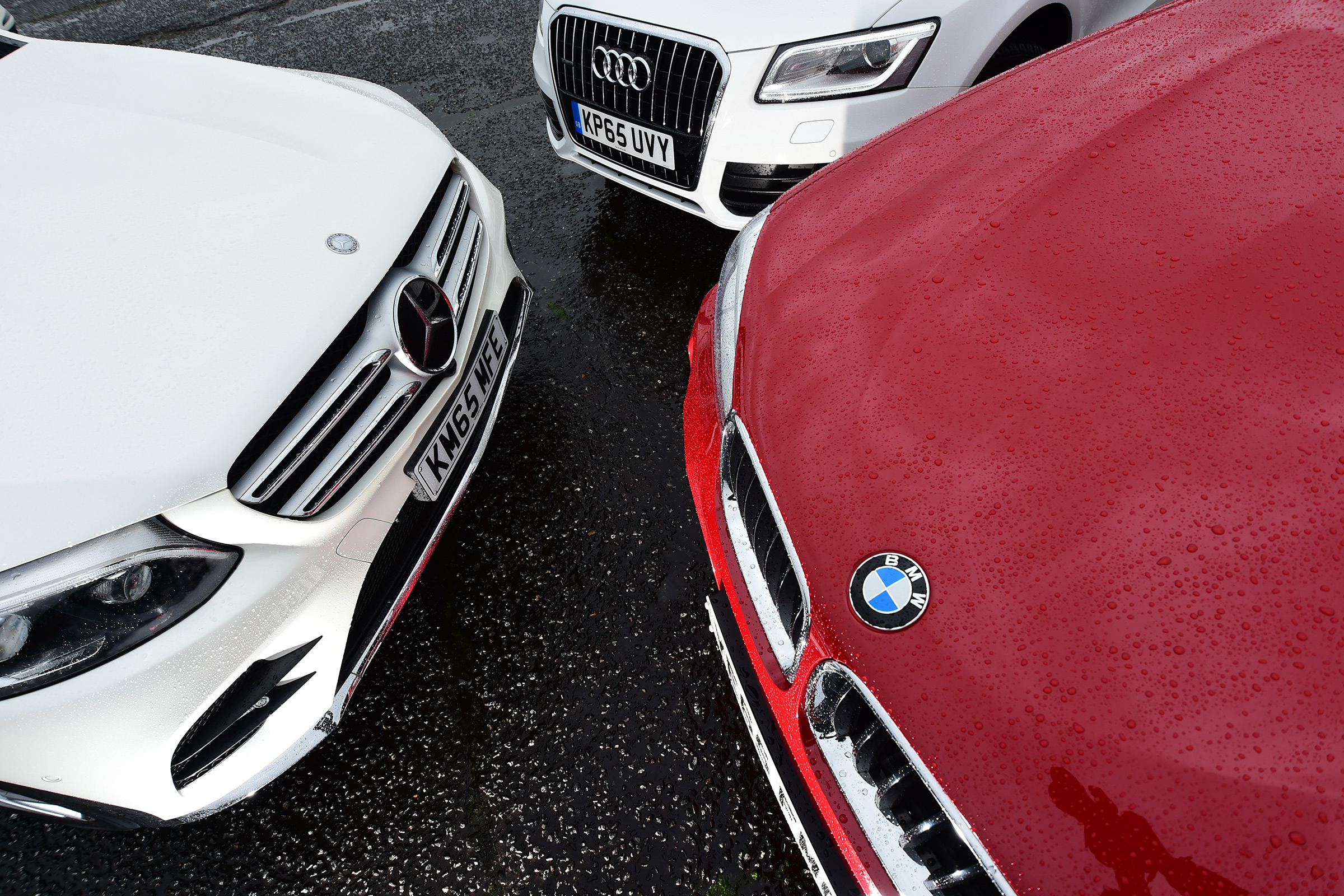 Mercedes GLC vs BMW X3 vs Audi Q5 - engines