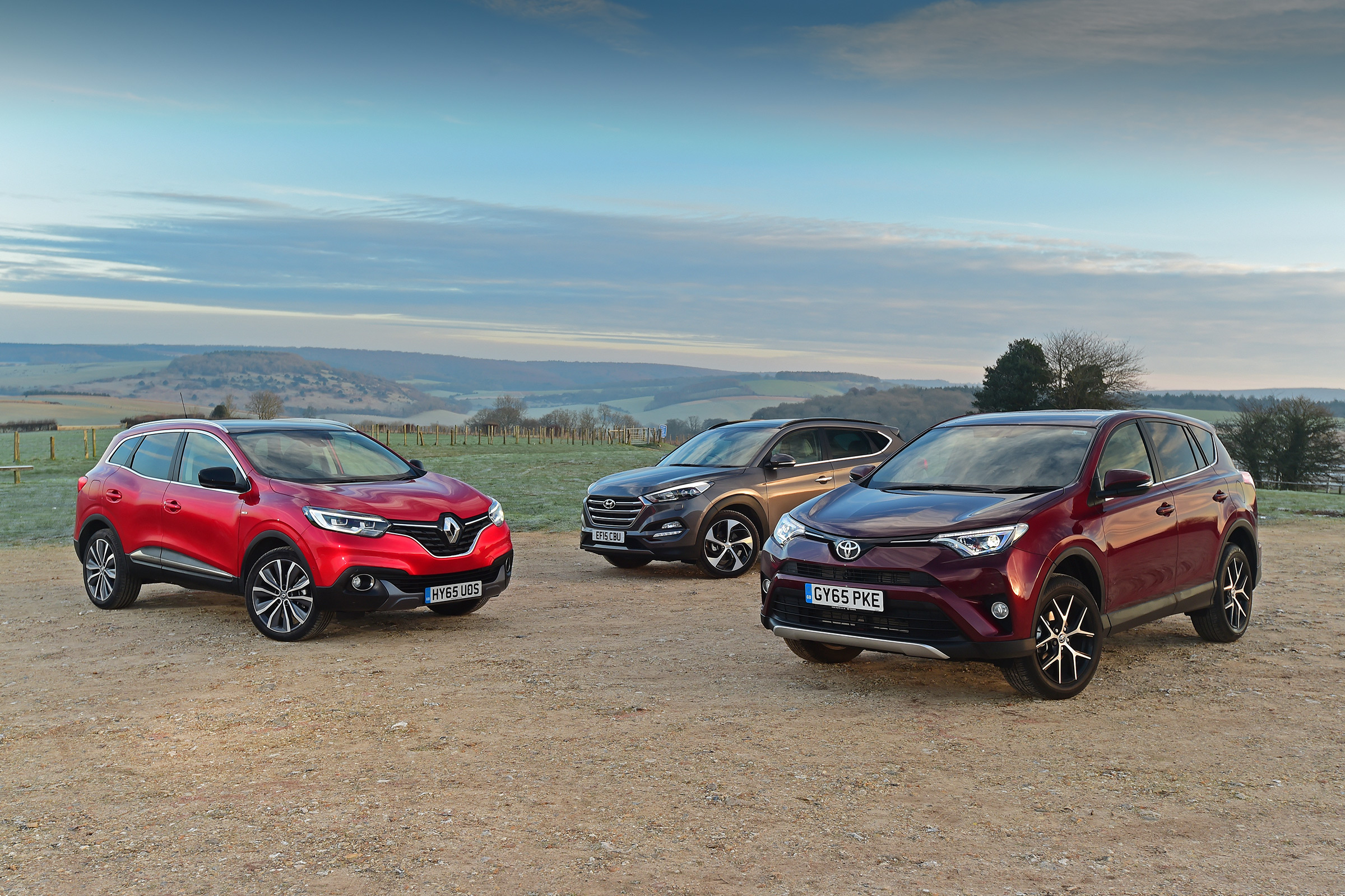 Toyota RAV4 vs Renault Kadjar vs Hyundai Tucson - header