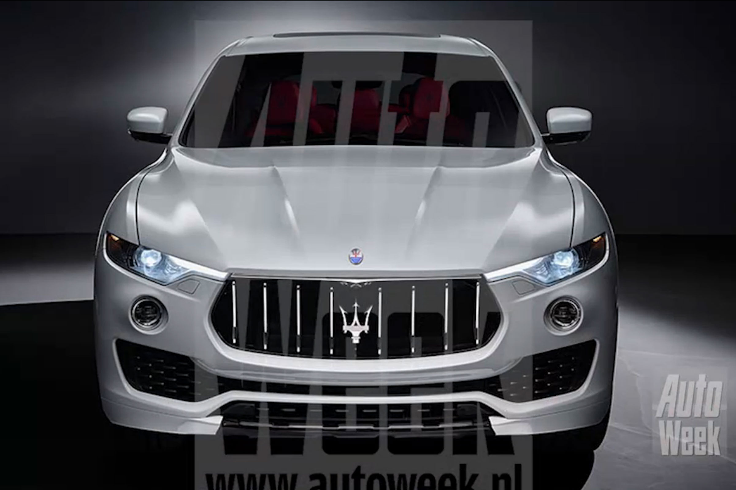 Maserati Levante suv leaked pics - nose