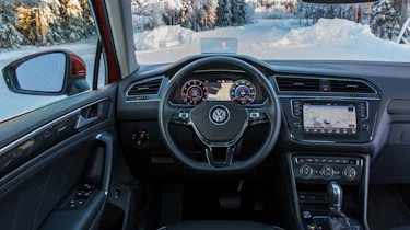Volkswagen Tiguan snow drive review - dashboard