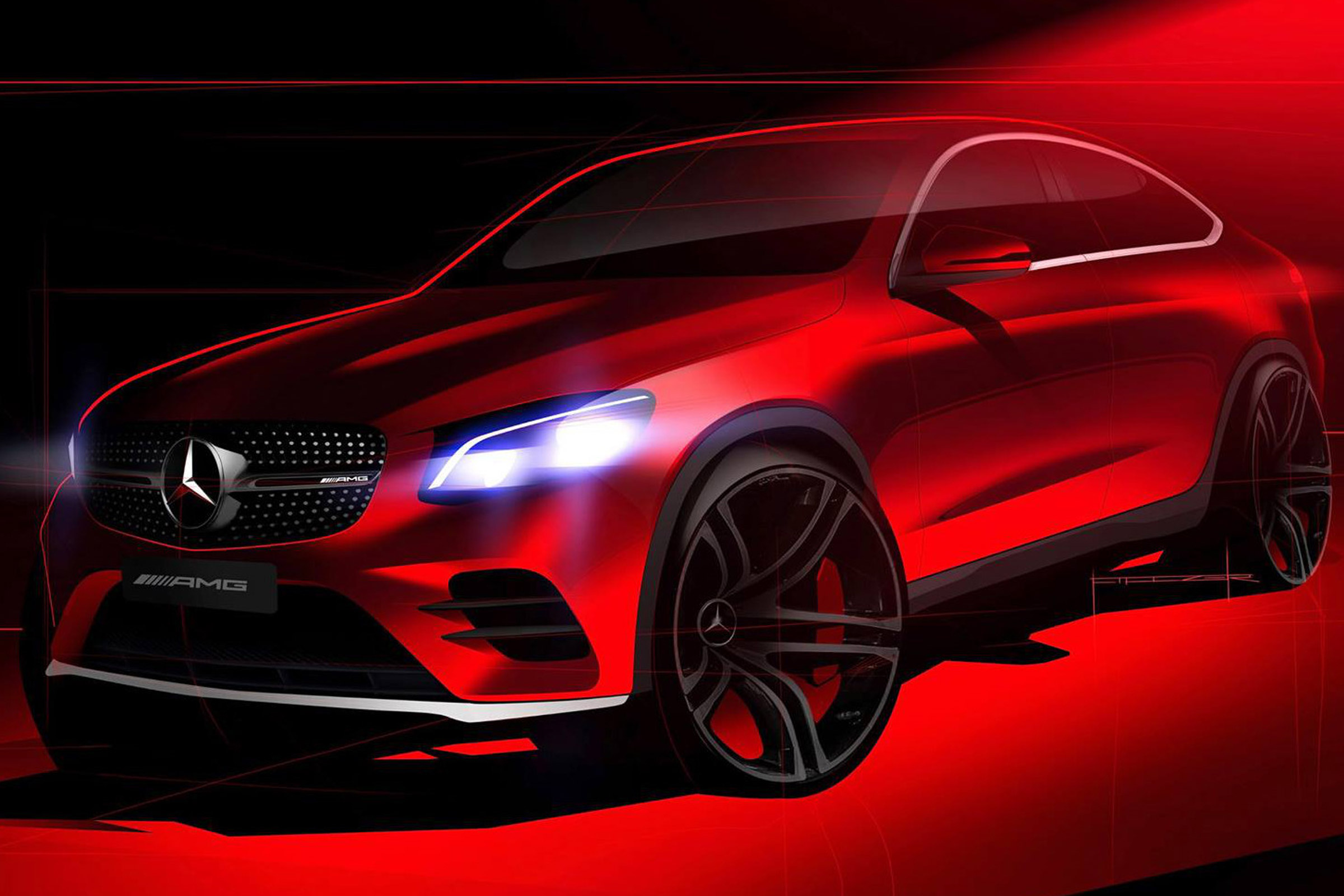 Merc GLC coupe teaser