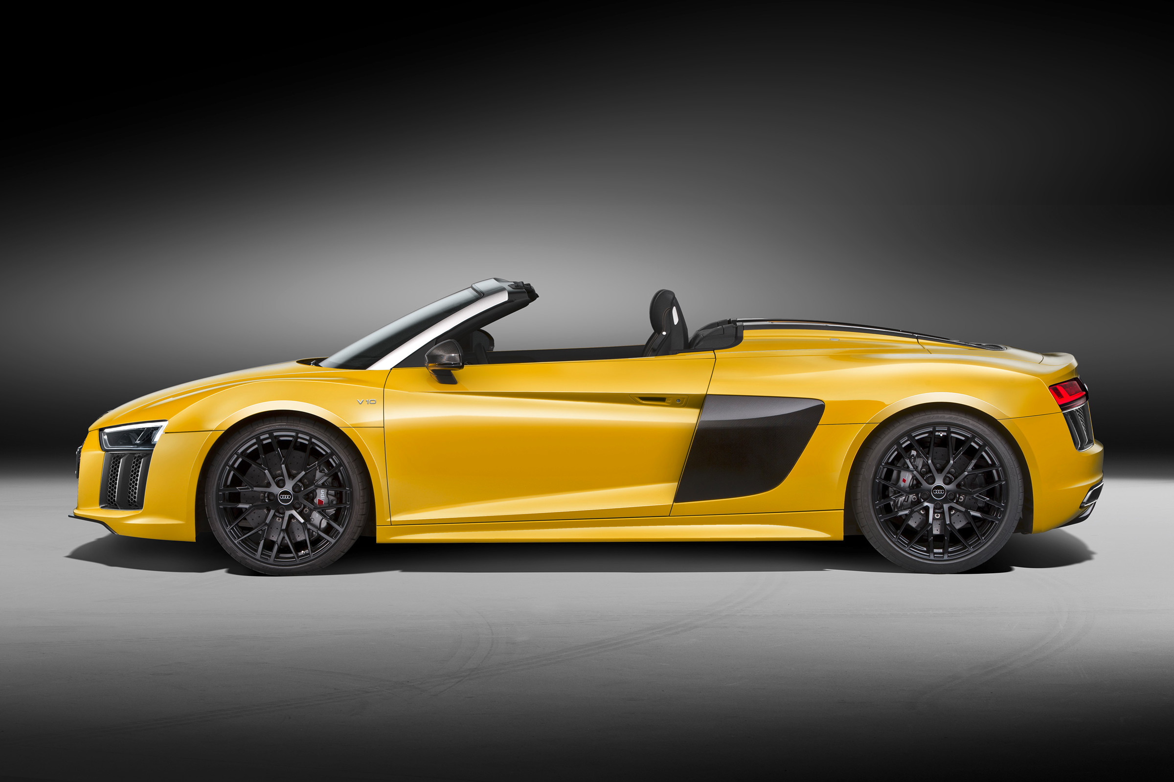 Audi R8 Spyder 2016 official - side roof open