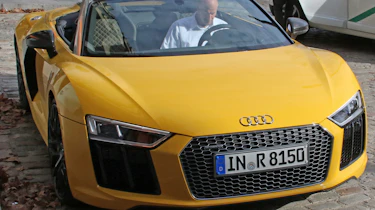 Audi R8 Spyder - spied front