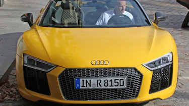 Audi R8 Spyder - spied full front