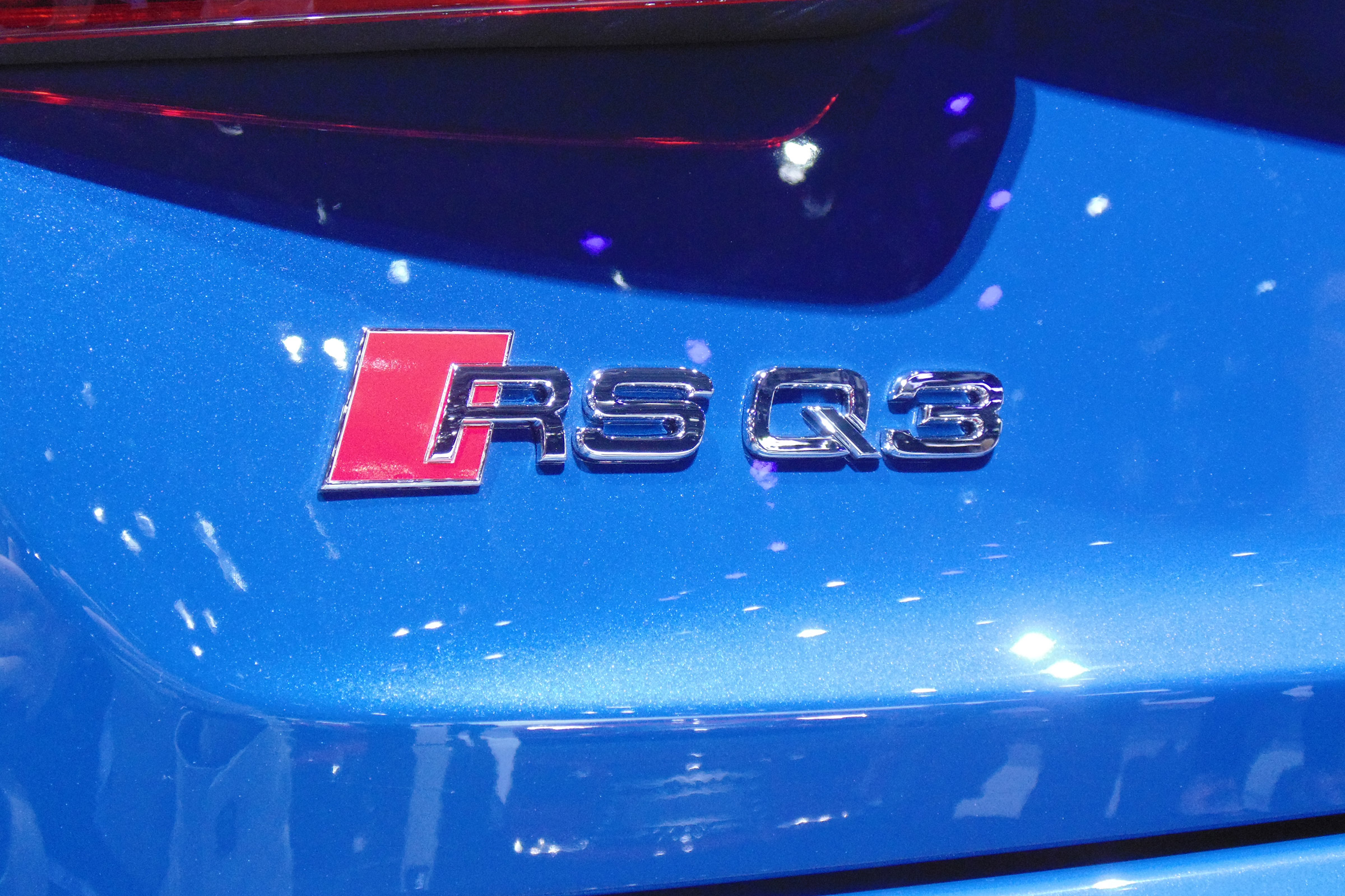 Audi RS Q3 Performance - Geneva show badge detail