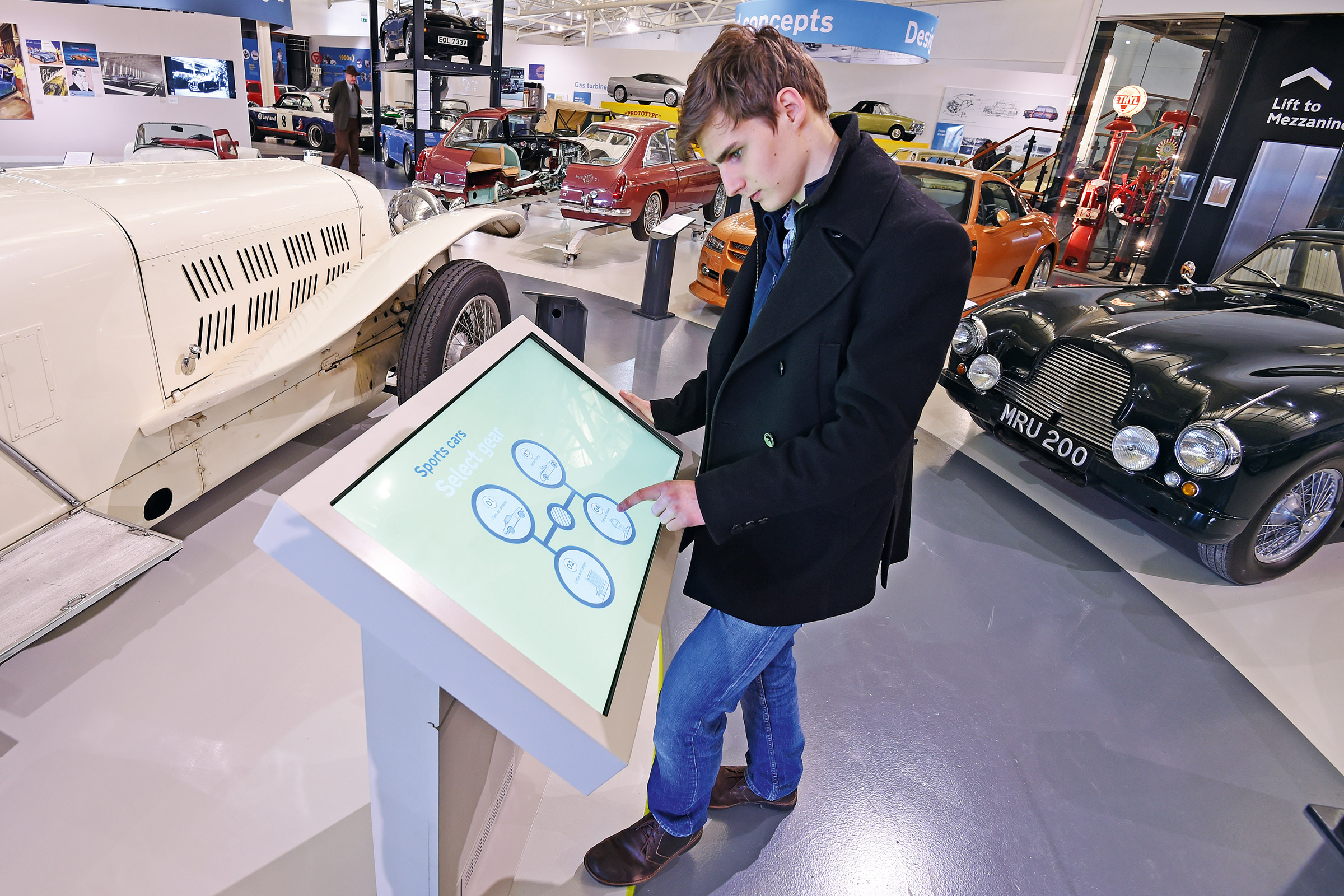 British Motor Museum - touchscreen 