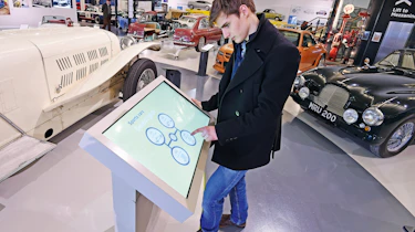 British Motor Museum - touchscreen