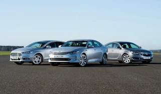 Kia Optima vs Ford Mondeo vs Vauxhall Insignia - header