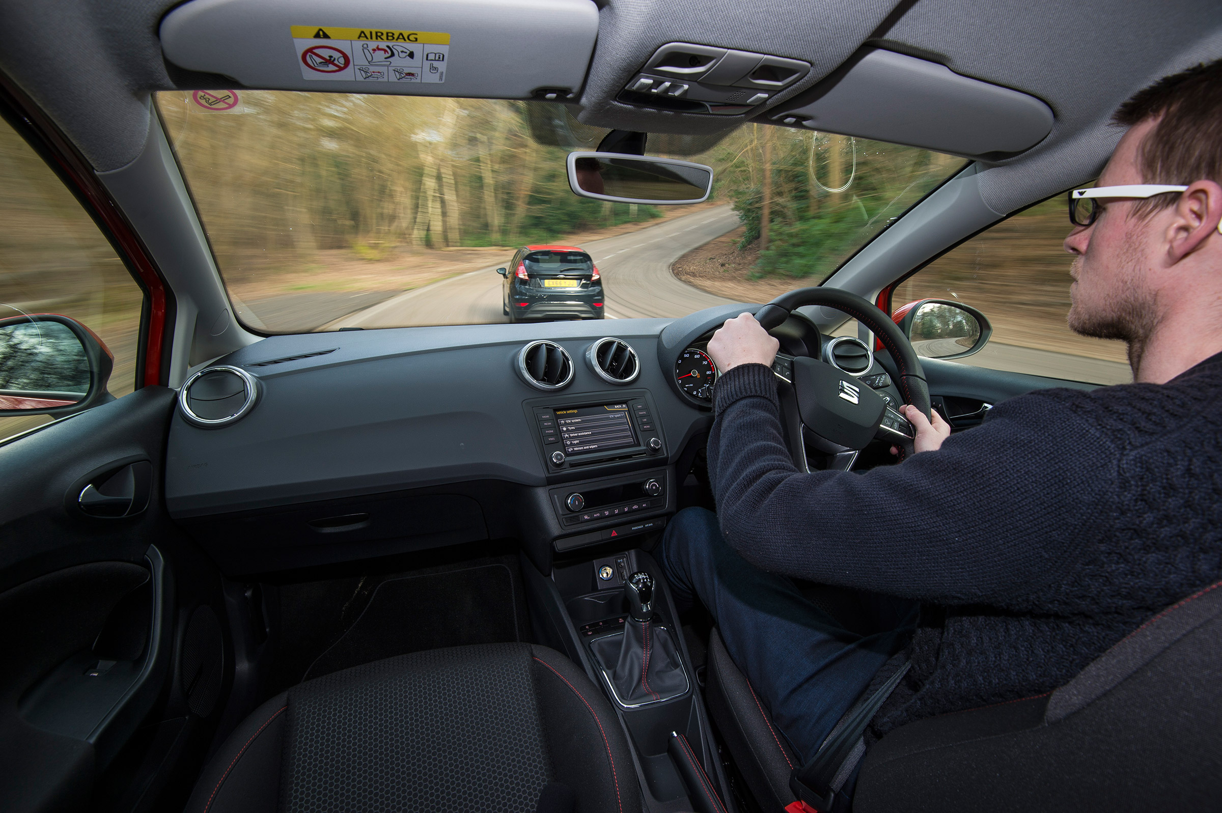 SEAT Ibiza SC FR vs Ford Fiesta Zetec S Black Edition - Sean driving