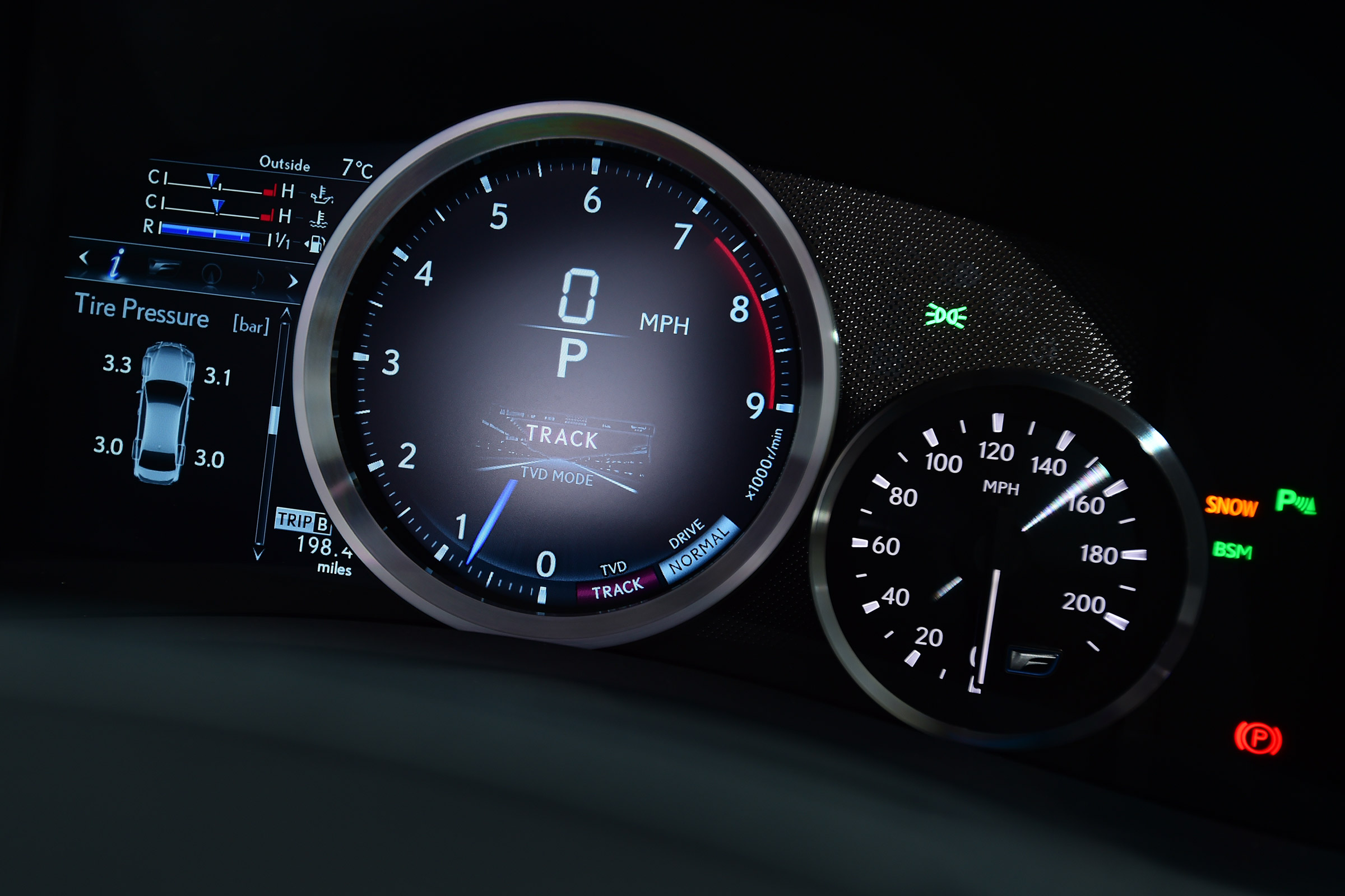 Lexus GS F - dials