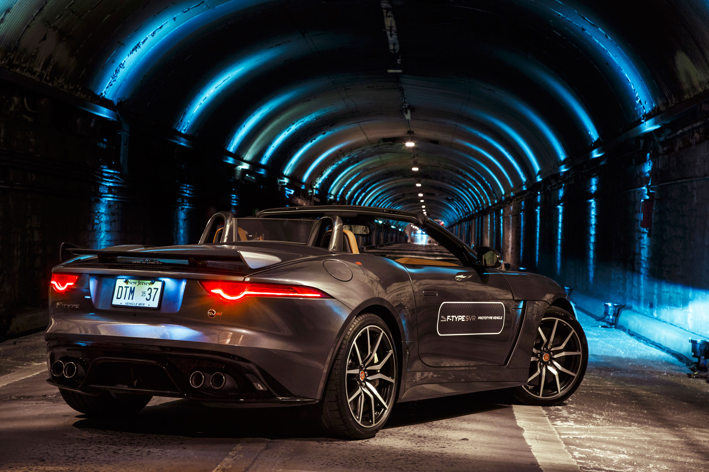 Jaguar F-Type SVR Tunnel Run - rear three quarter