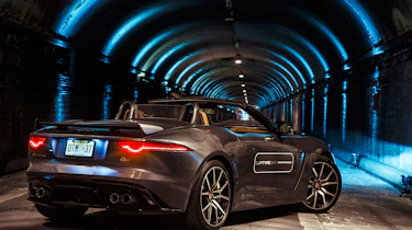 Jaguar F-Type SVR Tunnel Run - rear three quarter