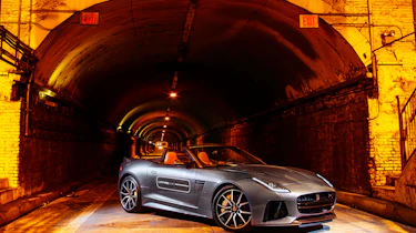 Jaguar F-Type SVR Tunnel Run - front three quarter