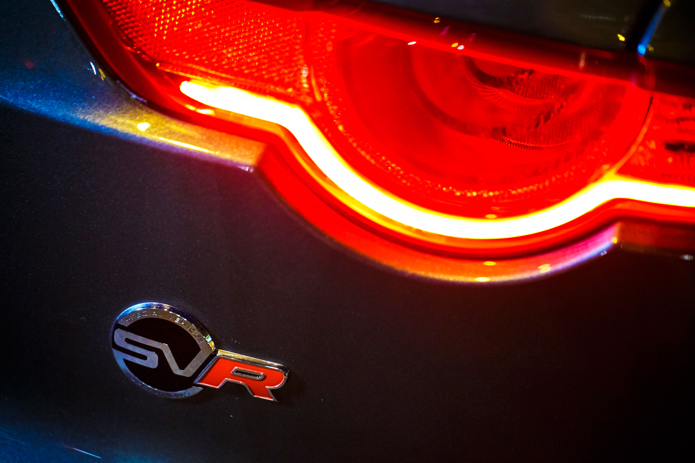 Jaguar F-Type SVR Tunnel Run - taillight